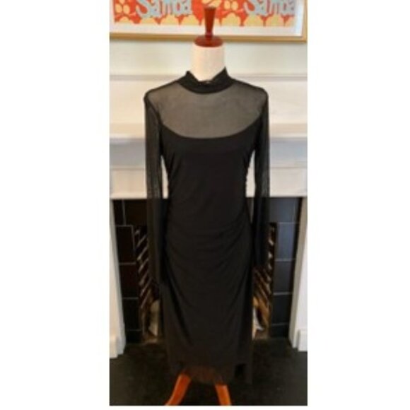 BLACK STEVE MADDEN AMSYMETRIC HEM DRESS - Picture 4 of 8